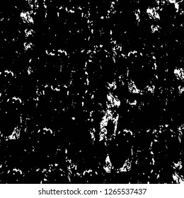 Vector grunge overlay texture. Black and white background. Abstract monochrome image includes a faded effect in dark tones