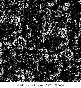 Vector grunge overlay texture. Black and white background. Abstract monochrome image includes a faded effect in dark tones
