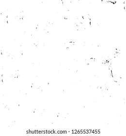 Vector grunge overlay texture. Black and white background. Abstract monochrome image includes a faded effect in dark tones