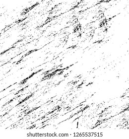 Vector grunge overlay texture. Black and white background. Abstract monochrome image includes a faded effect in dark tones