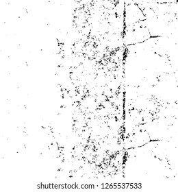 Vector grunge overlay texture. Black and white background. Abstract monochrome image includes a faded effect in dark tones