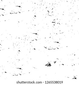 Vector grunge overlay texture. Black and white background. Abstract monochrome image includes a faded effect in dark tones