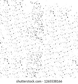 Vector grunge overlay texture. Black and white background. Abstract monochrome image includes a faded effect in dark tones
