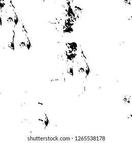 Vector grunge overlay texture. Black and white background. Abstract monochrome image includes a faded effect in dark tones