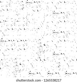 Vector grunge overlay texture. Black and white background. Abstract monochrome image includes a faded effect in dark tones