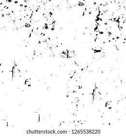 Vector grunge overlay texture. Black and white background. Abstract monochrome image includes a faded effect in dark tones