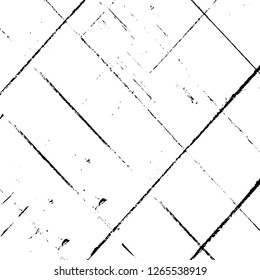 Vector grunge overlay texture. Black and white background. Abstract monochrome image includes a faded effect in dark tones