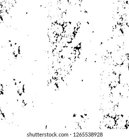 Vector grunge overlay texture. Black and white background. Abstract monochrome image includes a faded effect in dark tones