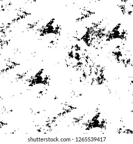 Vector grunge overlay texture. Black and white background. Abstract monochrome image includes a faded effect in dark tones