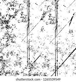 Vector grunge overlay texture. Black and white background. Abstract monochrome image includes a faded effect in dark tones