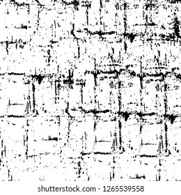 Vector grunge overlay texture. Black and white background. Abstract monochrome image includes a faded effect in dark tones