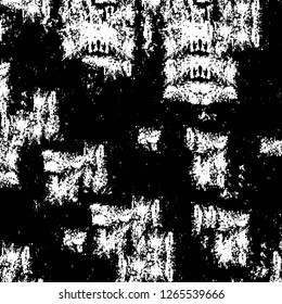 Vector grunge overlay texture. Black and white background. Abstract monochrome image includes a faded effect in dark tones