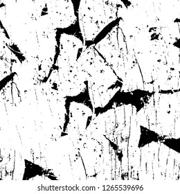 Vector grunge overlay texture. Black and white background. Abstract monochrome image includes a faded effect in dark tones
