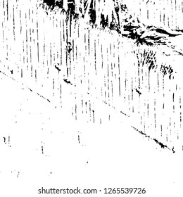 Vector grunge overlay texture. Black and white background. Abstract monochrome image includes a faded effect in dark tones