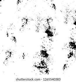 Vector grunge overlay texture. Black and white background. Abstract monochrome image includes a faded effect in dark tones