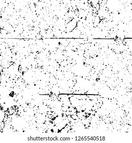 Vector grunge overlay texture. Black and white background. Abstract monochrome image includes a faded effect in dark tones