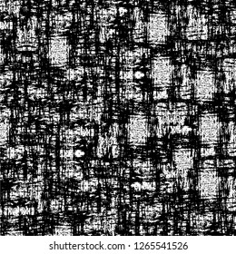 Vector grunge overlay texture. Black and white background. Abstract monochrome image includes a faded effect in dark tones