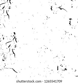 Vector grunge overlay texture. Black and white background. Abstract monochrome image includes a faded effect in dark tones