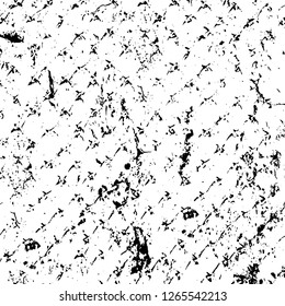 Vector grunge overlay texture. Black and white background. Abstract monochrome image includes a faded effect in dark tones