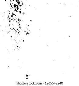 Vector grunge overlay texture. Black and white background. Abstract monochrome image includes a faded effect in dark tones