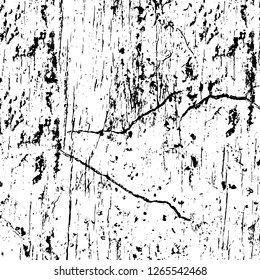 Vector grunge overlay texture. Black and white background. Abstract monochrome image includes a faded effect in dark tones