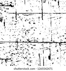 Vector grunge overlay texture. Black and white background. Abstract monochrome image includes a faded effect in dark tones