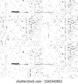 Vector grunge overlay texture. Black and white background. Abstract monochrome image includes a faded effect in dark tones