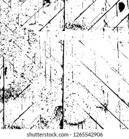 Vector grunge overlay texture. Black and white background. Abstract monochrome image includes a faded effect in dark tones
