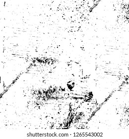 Vector grunge overlay texture. Black and white background. Abstract monochrome image includes a faded effect in dark tones