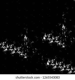 Vector grunge overlay texture. Black and white background. Abstract monochrome image includes a faded effect in dark tones