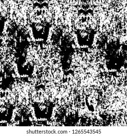 Vector grunge overlay texture. Black and white background. Abstract monochrome image includes a faded effect in dark tones