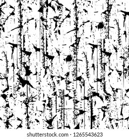 Vector grunge overlay texture. Black and white background. Abstract monochrome image includes a faded effect in dark tones
