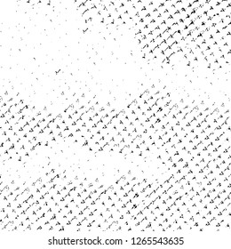 Vector grunge overlay texture. Black and white background. Abstract monochrome image includes a faded effect in dark tones