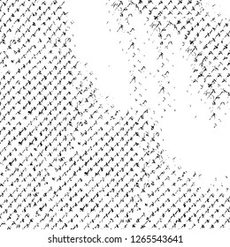 Vector grunge overlay texture. Black and white background. Abstract monochrome image includes a faded effect in dark tones