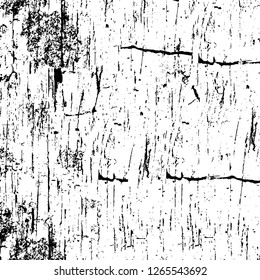 Vector grunge overlay texture. Black and white background. Abstract monochrome image includes a faded effect in dark tones
