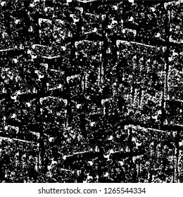 Vector grunge overlay texture. Black and white background. Abstract monochrome image includes a faded effect in dark tones