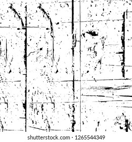 Vector grunge overlay texture. Black and white background. Abstract monochrome image includes a faded effect in dark tones