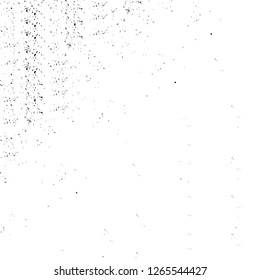 Vector grunge overlay texture. Black and white background. Abstract monochrome image includes a faded effect in dark tones