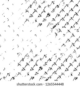Vector grunge overlay texture. Black and white background. Abstract monochrome image includes a faded effect in dark tones
