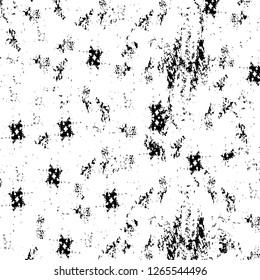Vector grunge overlay texture. Black and white background. Abstract monochrome image includes a faded effect in dark tones
