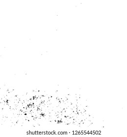 Vector grunge overlay texture. Black and white background. Abstract monochrome image includes a faded effect in dark tones