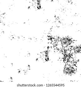Vector grunge overlay texture. Black and white background. Abstract monochrome image includes a faded effect in dark tones