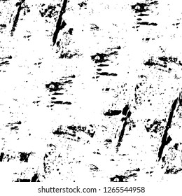 Vector grunge overlay texture. Black and white background. Abstract monochrome image includes a faded effect in dark tones