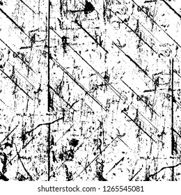 Vector grunge overlay texture. Black and white background. Abstract monochrome image includes a faded effect in dark tones