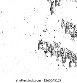 Vector grunge overlay texture. Black and white background. Abstract monochrome image includes a faded effect in dark tones
