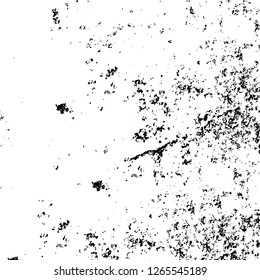 Vector grunge overlay texture. Black and white background. Abstract monochrome image includes a faded effect in dark tones