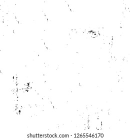Vector grunge overlay texture. Black and white background. Abstract monochrome image includes a faded effect in dark tones