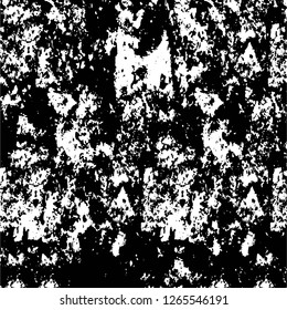 Vector grunge overlay texture. Black and white background. Abstract monochrome image includes a faded effect in dark tones