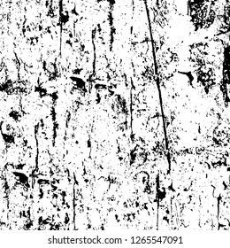 Vector grunge overlay texture. Black and white background. Abstract monochrome image includes a faded effect in dark tones