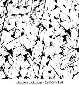 Vector grunge overlay texture. Black and white background. Abstract monochrome image includes a faded effect in dark tones
